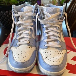 COPY - Light blue nike dunks high top